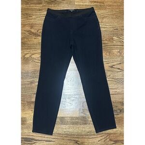 Lafayette 148 New York Women's Cotton Stretch Faux Denim Jeggings Blue Size M